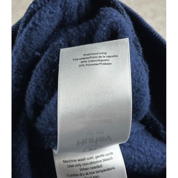 Hurley Hoodie Mens Large Blue Pullover Fleece Sweatshirt Long Sleeve Skate Surf - Picture 10 of 10